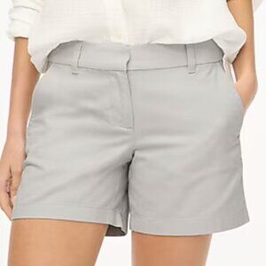 J. Crew Factory 5" Classic Chino Short in Oyster Grey, size 12